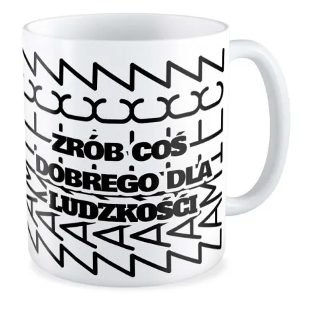 Kubek UKRYTY PRZEKAZ Zrób coś dobrego dla ludzkości